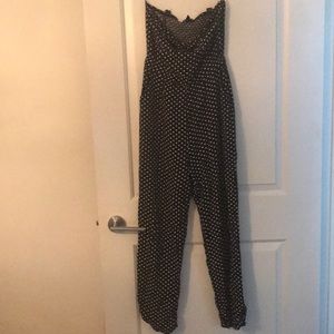 Polka Dot Cotton Jumpsuit